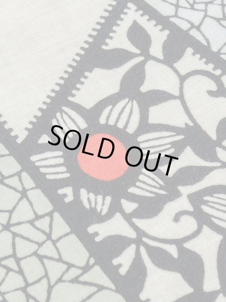 画像9: M0808Q  女性用 単衣  麻   アイボリー, 鉄線 【中古】 【USED】 【リサイクル】 ★★☆☆☆ (9)