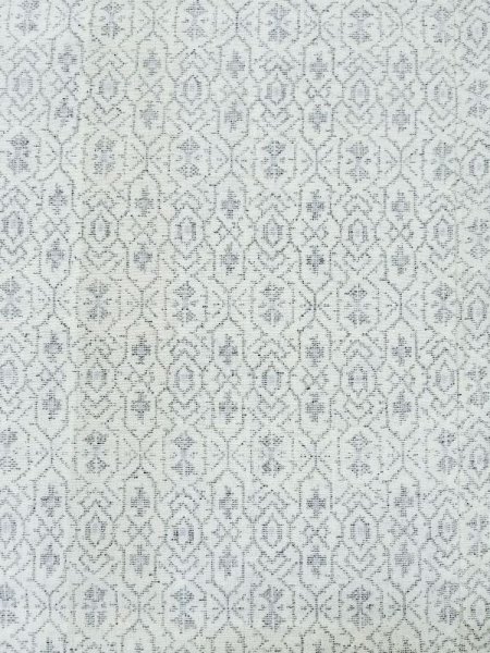 画像3: M0808S  女性用 単衣  麻   白, 幾何学模様 【中古】 【USED】 【リサイクル】 ★★☆☆☆ (3)