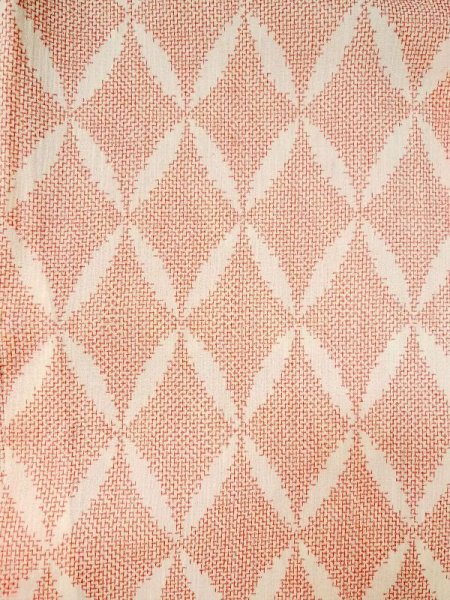 画像3: M0808U  女性用 小地谷縮  麻   オフ ホワイト, 七宝 【中古】 【USED】 【リサイクル】 ★★☆☆☆ (3)