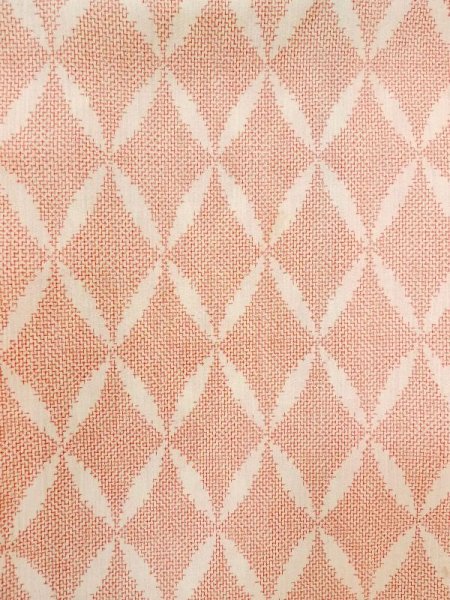 画像4: M0808U  女性用 小地谷縮  麻   オフ ホワイト, 七宝 【中古】 【USED】 【リサイクル】 ★★☆☆☆ (4)