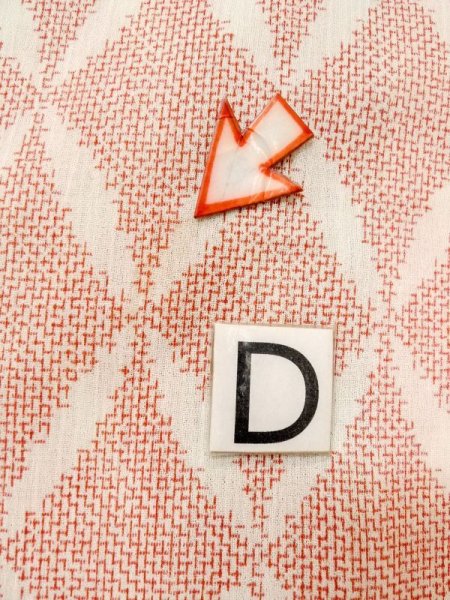 画像15: M0808U  女性用 小地谷縮  麻   オフ ホワイト, 七宝 【中古】 【USED】 【リサイクル】 ★★☆☆☆ (15)