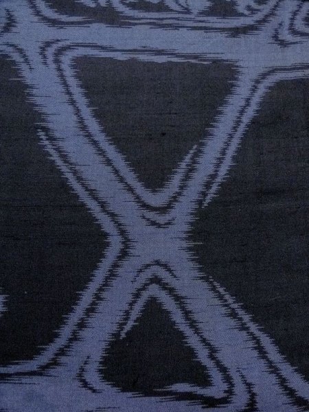 画像6: M0808Z  女性用 単衣  シルク(正絹)   黒, つた 【中古】 【USED】 【リサイクル】 ★★☆☆☆ (6)