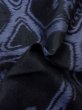 画像11: M0808Z  女性用 単衣  シルク（正絹）   黒, つた 【中古】 【USED】 【リサイクル】 ★★☆☆☆ (11)
