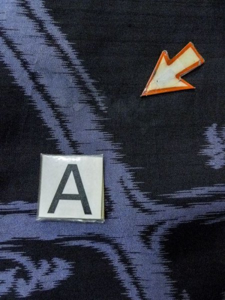 画像14: M0808Z  女性用 単衣  シルク(正絹)   黒, つた 【中古】 【USED】 【リサイクル】 ★★☆☆☆ (14)