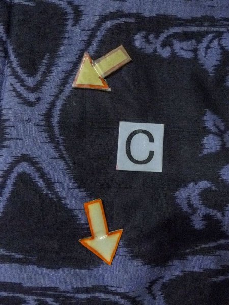 画像16: M0808Z  女性用 単衣  シルク(正絹)   黒, つた 【中古】 【USED】 【リサイクル】 ★★☆☆☆ (16)