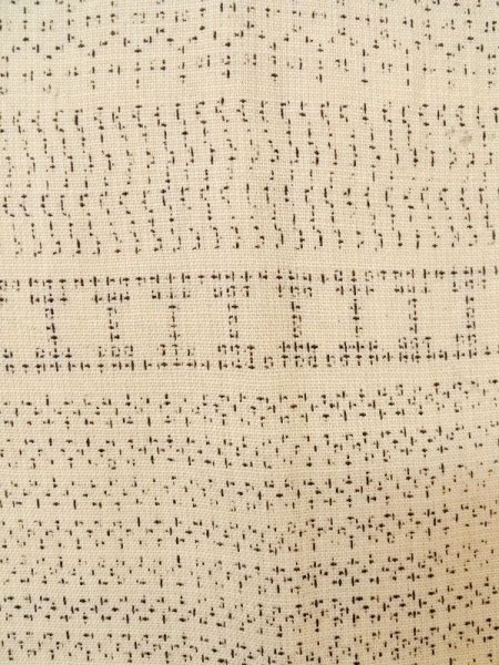 画像7: M0809A  女性用 単衣  ウール   ベージュ, 菱 【中古】 【USED】 【リサイクル】 ★☆☆☆☆ (7)