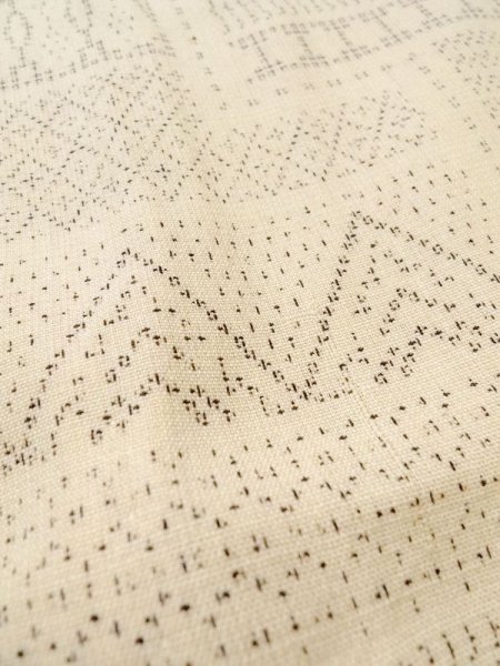 画像9: M0809A  女性用 単衣  ウール   ベージュ, 菱 【中古】 【USED】 【リサイクル】 ★☆☆☆☆ (9)