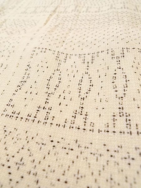 画像10: M0809A  女性用 単衣  ウール   ベージュ, 菱 【中古】 【USED】 【リサイクル】 ★☆☆☆☆ (10)