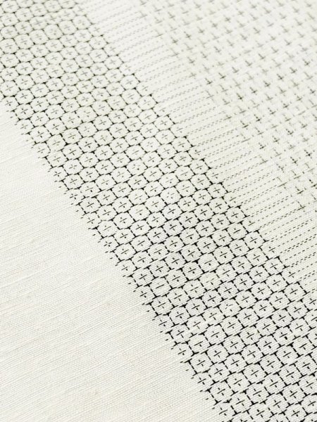 画像7: M0818A  女性用 単衣  シルク(正絹)   白, 縞 【中古】 【USED】 【リサイクル】 ★☆☆☆☆ (7)