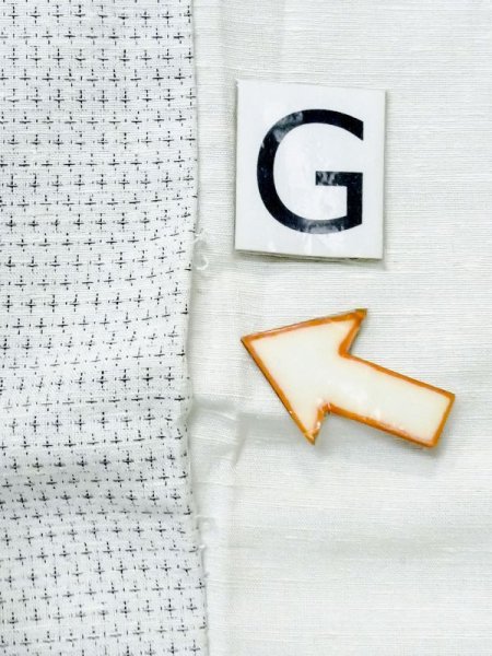 画像18: M0818A  女性用 単衣  シルク(正絹)   白, 縞 【中古】 【USED】 【リサイクル】 ★☆☆☆☆ (18)