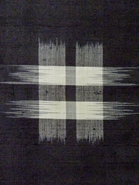 画像5: M0818B  女性用 単衣  シルク（正絹）   黒, いげた 【中古】 【USED】 【リサイクル】 ★★☆☆☆ (5)