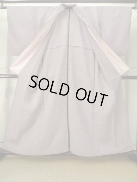 画像2: M0818E  女性用 単衣  シルク(正絹)   紫色, かのこ 【中古】 【USED】 【リサイクル】 ★★☆☆☆ (2)