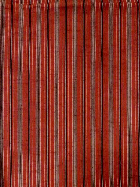 画像3: M0818L Mint  女性用 単衣  ウール   赤色, 縞 【中古】 【USED】 【リサイクル】 ★★★★☆ (3)