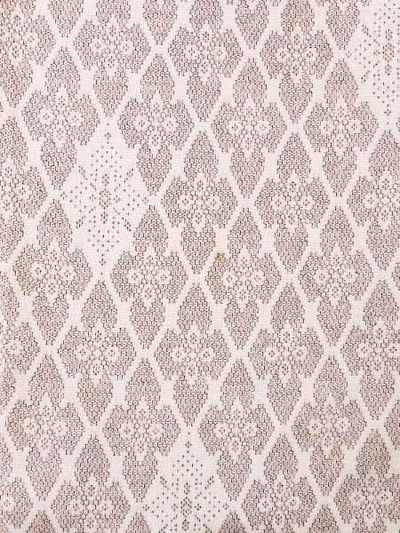 画像4: M0818M  女性用 単衣  シルク(正絹)  灰色がかった 赤色, 花菱 【中古】 【USED】 【リサイクル】 ★★☆☆☆ (4)