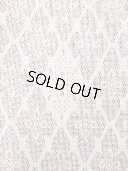 画像5: M0818M  女性用 単衣  シルク（正絹）  灰色がかった 赤色, 花菱 【中古】 【USED】 【リサイクル】 ★★☆☆☆ (5)