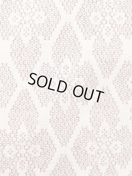 画像6: M0818M  女性用 単衣  シルク（正絹）  灰色がかった 赤色, 花菱 【中古】 【USED】 【リサイクル】 ★★☆☆☆ (6)