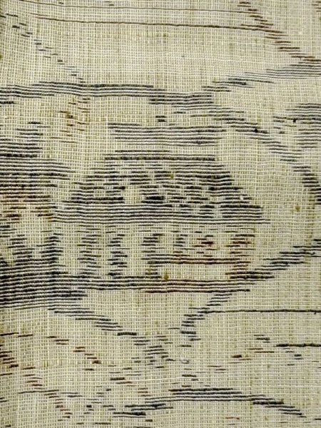 画像5: M0818N Mint  女性用 単衣  綿麻 淡い 灰色がかった 緑色, もみじ 【中古】 【USED】 【リサイクル】 ★★★★☆ (5)