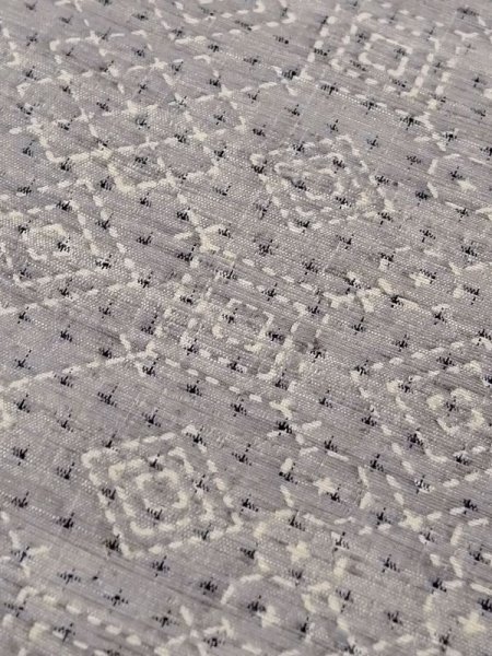 画像7: M0818Q  女性用 単衣  シルク(正絹)   灰色, 丸 【中古】 【USED】 【リサイクル】 ★★☆☆☆ (7)