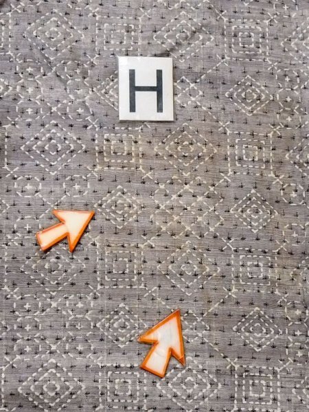 画像19: M0818Q  女性用 単衣  シルク(正絹)   灰色, 丸 【中古】 【USED】 【リサイクル】 ★★☆☆☆ (19)