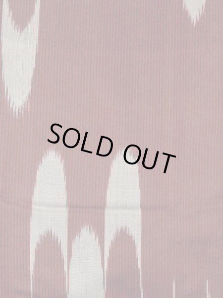 画像4: M0818U  女性用 単衣  シルク(正絹)   えんじ, 縞 【中古】 【USED】 【リサイクル】 ★☆☆☆☆ (4)