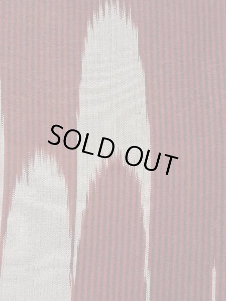 画像5: M0818U  女性用 単衣  シルク(正絹)   えんじ, 縞 【中古】 【USED】 【リサイクル】 ★☆☆☆☆ (5)