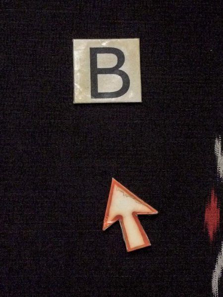 画像13: M0818V  女性用 単衣  シルク(正絹)  深い 紺, チェック柄 【中古】 【USED】 【リサイクル】 ★★☆☆☆ (13)