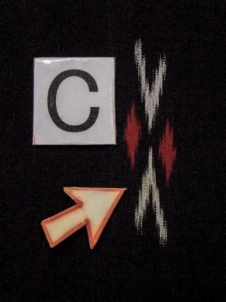 画像14: M0818V  女性用 単衣  シルク(正絹)  深い 紺, チェック柄 【中古】 【USED】 【リサイクル】 ★★☆☆☆ (14)