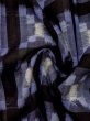 画像9: M0818W Mint  女性用 単衣  ウール   紺, 縞 【中古】 【USED】 【リサイクル】 ★★★★☆ (9)