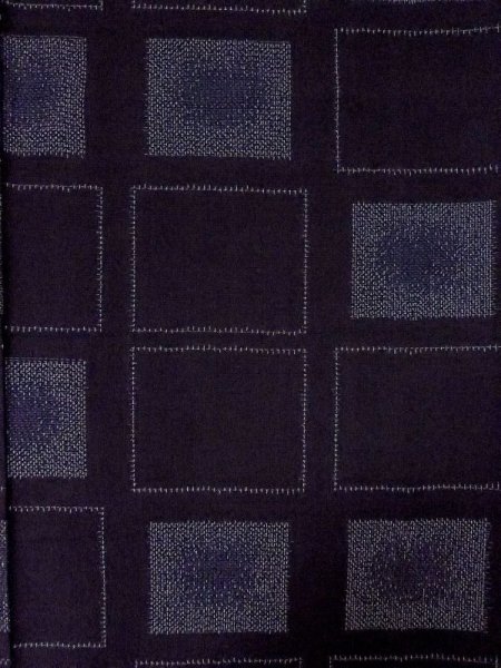 画像3: M0818Y  女性用 単衣  シルク(正絹)   紺, 四角 【中古】 【USED】 【リサイクル】 ★★☆☆☆ (3)