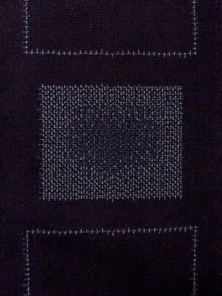 画像5: M0818Y  女性用 単衣  シルク(正絹)   紺, 四角 【中古】 【USED】 【リサイクル】 ★★☆☆☆ (5)