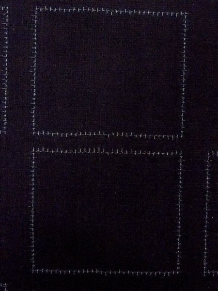 画像6: M0818Y  女性用 単衣  シルク(正絹)   紺, 四角 【中古】 【USED】 【リサイクル】 ★★☆☆☆ (6)