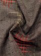 画像8: M0819B  女性用 単衣  ウール 深い  灰色, 抽象的模様 【中古】 【USED】 【リサイクル】 ★★☆☆☆ (8)