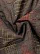 画像9: M0819B  女性用 単衣  ウール 深い  灰色, 抽象的模様 【中古】 【USED】 【リサイクル】 ★★☆☆☆ (9)