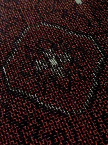 画像6: M0829A Mint  女性用 大島紬  シルク(正絹)  深い えんじ, 抽象的模様 【中古】 【USED】 【リサイクル】 ★★★★☆ (6)