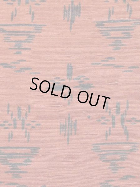 画像6: M0829C  女性用 道行  シルク（正絹）   朱赤, 抽象的模様 【中古】 【USED】 【リサイクル】 ★★☆☆☆ (6)