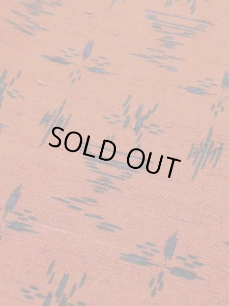 画像7: M0829C  女性用 道行  シルク（正絹）   朱赤, 抽象的模様 【中古】 【USED】 【リサイクル】 ★★☆☆☆ (7)