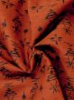 画像10: M0829C  女性用 道行  シルク（正絹）   朱赤, 抽象的模様 【中古】 【USED】 【リサイクル】 ★★☆☆☆ (10)