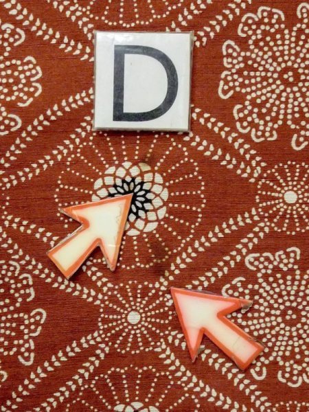 画像15: M0829F  女性用 道行  シルク(正絹)  深い 朱赤, 花 【中古】 【USED】 【リサイクル】 ★★☆☆☆ (15)