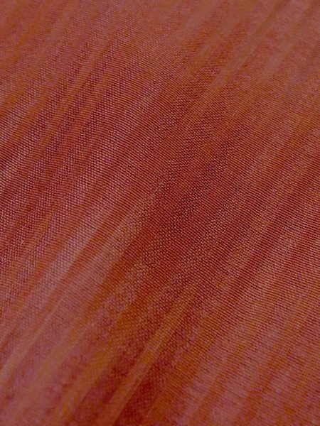 画像7: M0829M  女性用 道行  化繊  灰色がかった 珊瑚色, 縞 【中古】 【USED】 【リサイクル】 ★☆☆☆☆ (7)