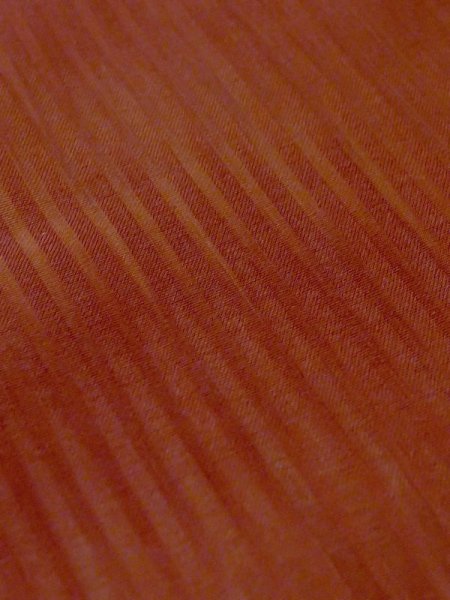 画像8: M0829M  女性用 道行  化繊  灰色がかった 珊瑚色, 縞 【中古】 【USED】 【リサイクル】 ★☆☆☆☆ (8)