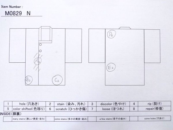 画像11: M0829N  女性用 雨コート  化繊  深い 紺, 立涌 【中古】 【USED】 【リサイクル】 ★★☆☆☆ (11)