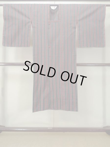 画像1: M0829R  女性用 雨コート  化繊   黒, チェック柄 【中古】 【USED】 【リサイクル】 ★★★☆☆ (1)