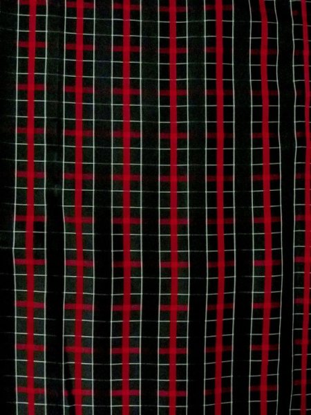 画像3: M0829R  女性用 雨コート  化繊   黒, チェック柄 【中古】 【USED】 【リサイクル】 ★★★☆☆ (3)