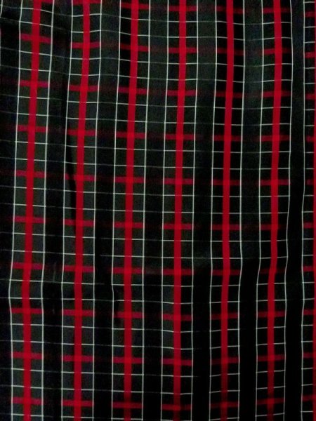 画像4: M0829R  女性用 雨コート  化繊   黒, チェック柄 【中古】 【USED】 【リサイクル】 ★★★☆☆ (4)