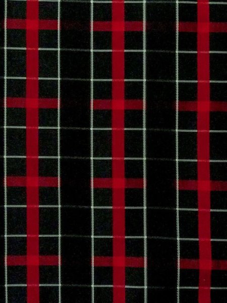 画像5: M0829R  女性用 雨コート  化繊   黒, チェック柄 【中古】 【USED】 【リサイクル】 ★★★☆☆ (5)