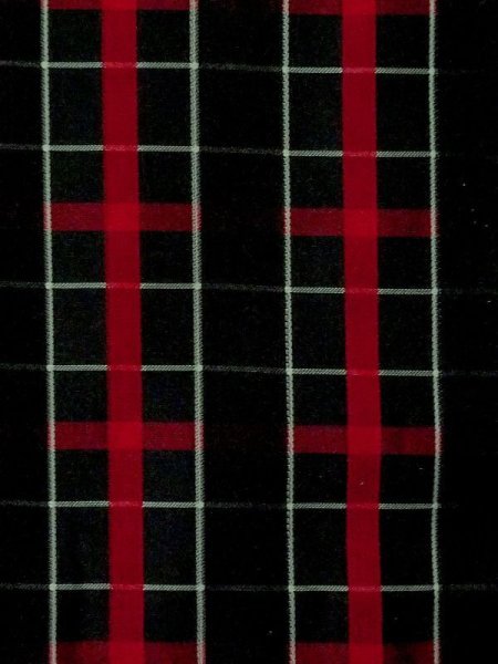 画像6: M0829R  女性用 雨コート  化繊   黒, チェック柄 【中古】 【USED】 【リサイクル】 ★★★☆☆ (6)