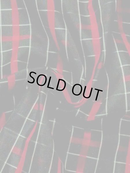 画像9: M0829R  女性用 雨コート  化繊   黒, チェック柄 【中古】 【USED】 【リサイクル】 ★★★☆☆ (9)