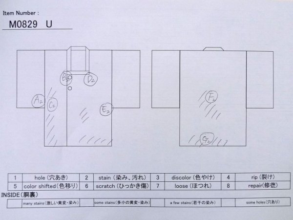 画像11: M0829U  女性用 道行  化繊   黒, 丸 【中古】 【USED】 【リサイクル】 ★★☆☆☆ (11)