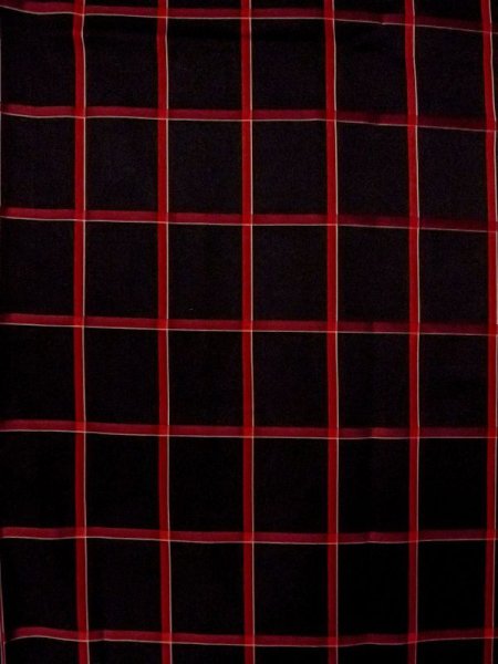 画像3: M0829V  女性用 雨コート  化繊   黒, チェック柄 【中古】 【USED】 【リサイクル】 ★☆☆☆☆ (3)