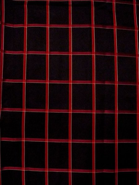 画像4: M0829V  女性用 雨コート  化繊   黒, チェック柄 【中古】 【USED】 【リサイクル】 ★☆☆☆☆ (4)